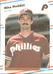 1988 Fleer Baseball Cards      309     Mike Maddux